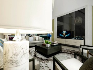 stylish avant-garde living room design 119 3D 모델