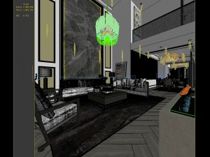 stylish avant-garde living room design 119 3D 모델