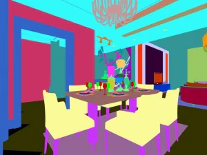 stylish avant-garde living room design 119 3D Model