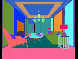 stylish avant-garde living room design 120 3D 모델