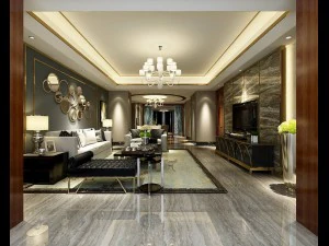 stylish avant-garde living room design 121 3D Model