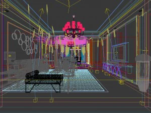 stylish avant-garde living room design 121 3D Model