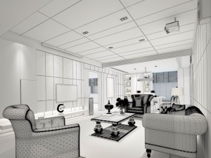 stylish avant-garde living room design 122 3Dモデル