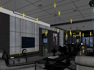 stylish avant-garde living room design 122 3Dモデル