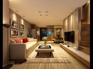 세련된 아방가르드 거실 디자인 123 3D 모델