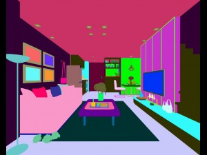 stylish avant-garde living room design 123 Modelo 3D