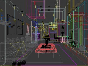 stylish avant-garde living room design 123 Modelo 3D