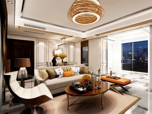 stylish avant-garde living room design 124 3D 模型