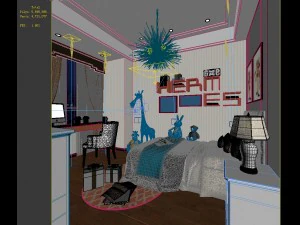 stylish avant-garde living room design 124 3D Model