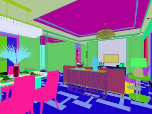 stylish avant-garde living room design 124 3D Model