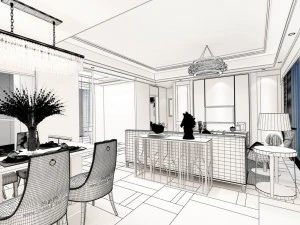 stylish avant-garde living room design 124 3D Model