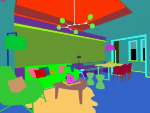 stylish avant-garde living room design 125 3D Model