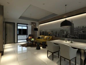 stylish avant-garde living room design 125 3D Model