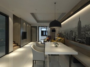 stylish avant-garde living room design 125 Model 3D