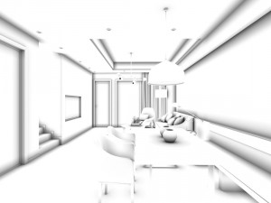 stylish avant-garde living room design 125 Model 3D