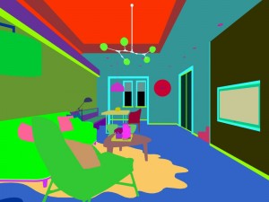 stylish avant-garde living room design 125 Model 3D