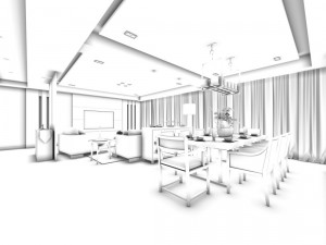 stylish avant-garde living room design 126 Modèle 3D