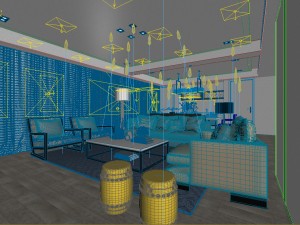 stylish avant-garde living room design 126 Modèle 3D