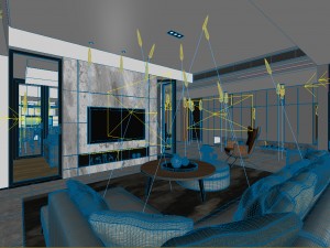stylish avant-garde living room design 127 3D Model