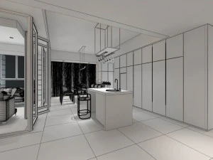 stylish avant-garde living room design 127 3D Model