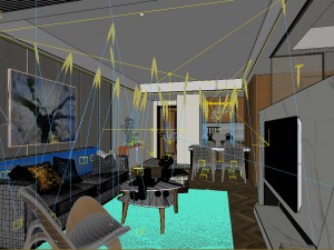 stylish avant-garde living room design 128 Modelo 3D