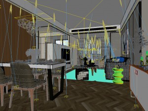 stylish avant-garde living room design 128 Modelo 3D