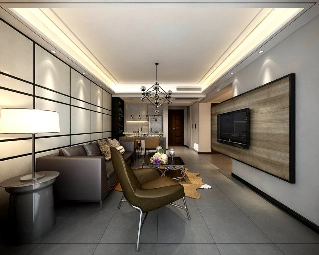 stylish avant-garde living room design 130 3D Model .c4d .max .obj .3ds .fbx .stl .blend