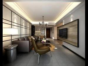 stylish avant-garde living room design 130 3D Model