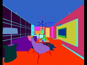 stylish avant-garde living room design 130 3D Model