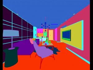 stylish avant-garde living room design 130 3D Model