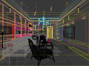 stylish avant-garde living room design 130 3D Model