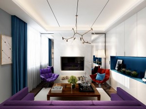 stylish avant-garde living room design 131 Modelo 3D
