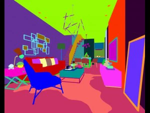 stylish avant-garde living room design 133 3D Model