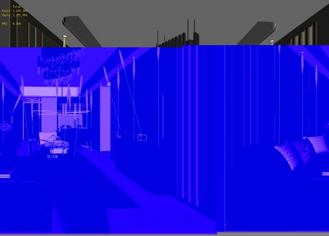 stylish avant-garde living room design 134 3D Model .c4d .max .obj .3ds .fbx .stl .blend 