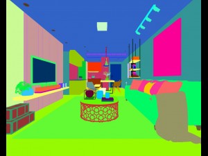 stylish avant-garde living room design 134 3D Model