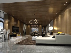 stylish avant-garde living room design 135 3D Model