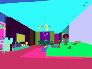 stylish avant-garde living room design 135 3D Model