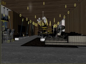 stylish avant-garde living room design 135 3Dモデル