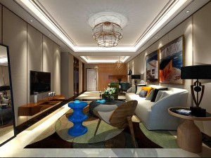 stylish avant-garde living room design 137 Modèle 3D