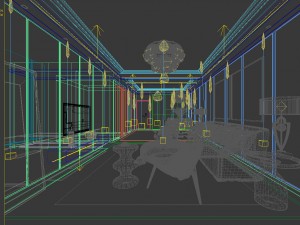 stylish avant-garde living room design 137 3Dモデル