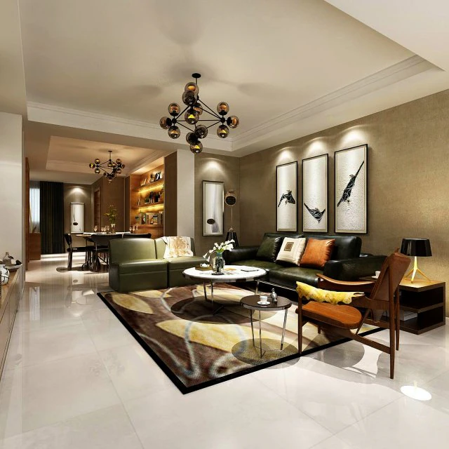 stylish avant-garde living room design 138 3D Model .c4d .max .obj .3ds .fbx .stl .blend 