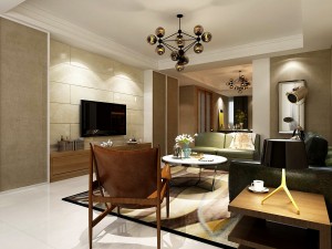 stylish avant-garde living room design 138 3D Model