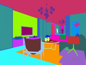 stylish avant-garde living room design 138 3D Model