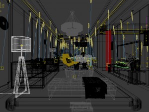 stylish avant-garde living room design 139 3D Model