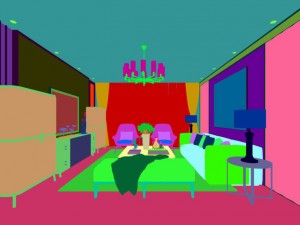 stylish avant-garde living room design 142 Modello 3D