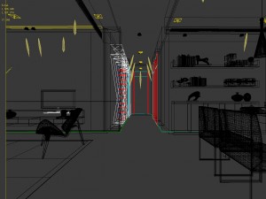 stylish avant-garde living room design 143 3D Model