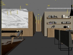 stylish avant-garde living room design 143 3D Model