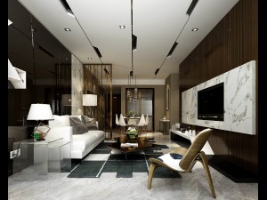 stylish avant-garde living room design 144 3D Model