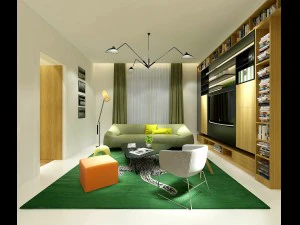 stylish avant-garde living room design 145 3D Model