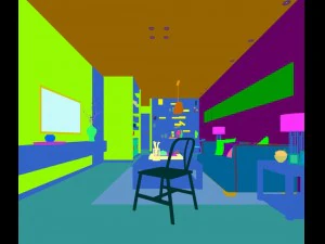 stylish avant-garde living room design 146 3D Model